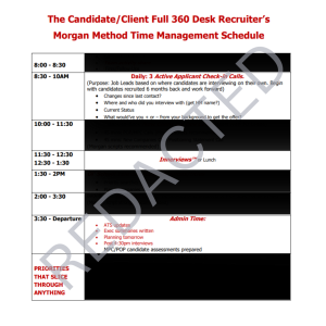 360 Desk Time Block Schedule