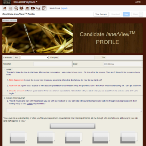 The Best Digital Direct Hire InnerView™ Profile Form